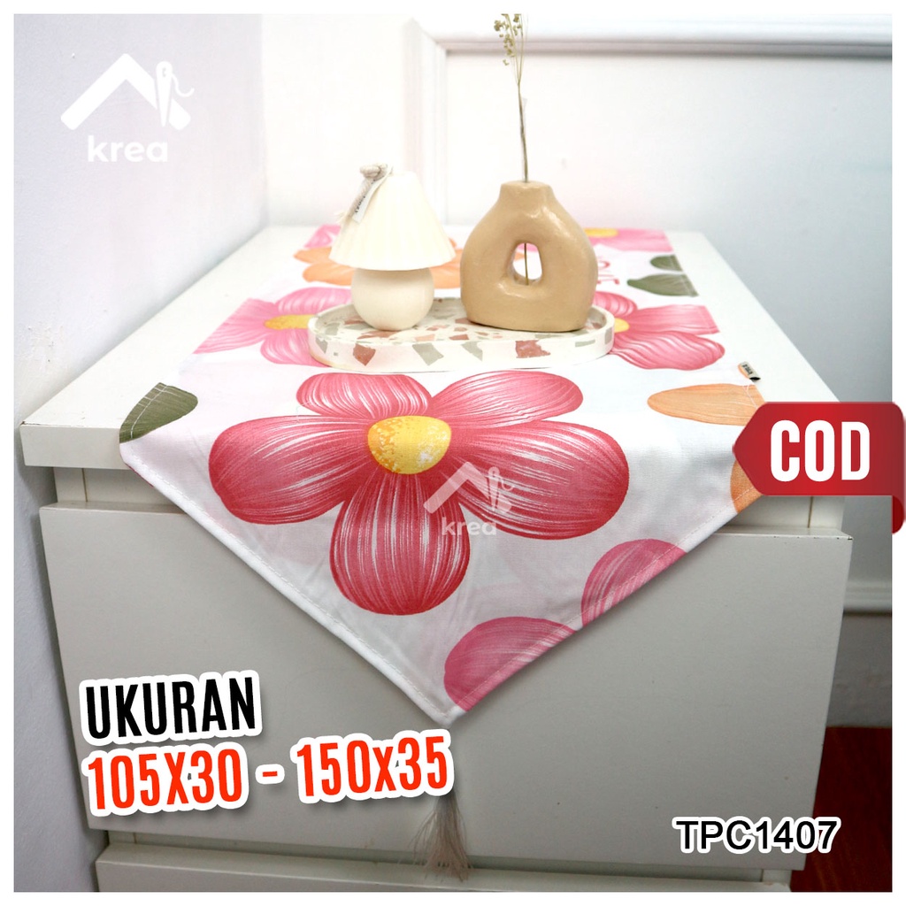 Taplak Meja / Table Runner Ukuran 105x30 - 150x35 TPC1407