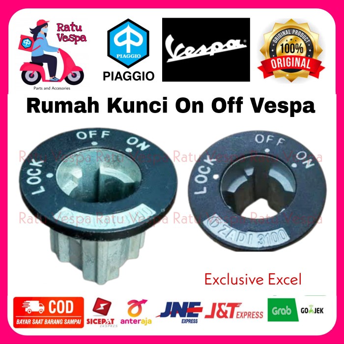 Rumah Kunci kontak ON OFF VESPA Exclusive Excel NewPX