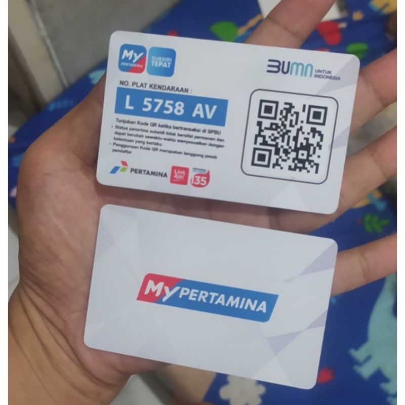 Kartu Barcode My Pertamina