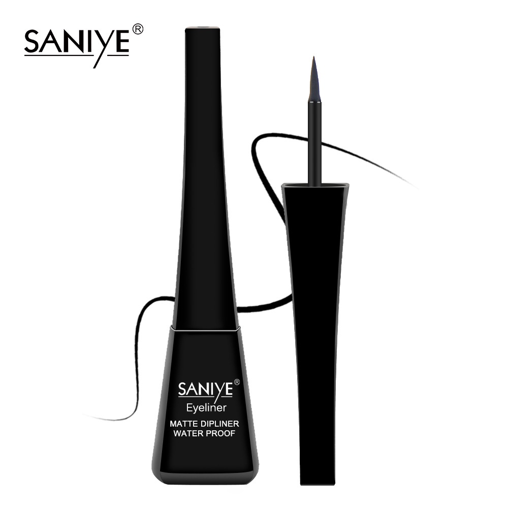[100%ORIGINAL] SANIYE Matte Hitam Eyeliner Cair Long Lasting Profesional Mata Kosmetik M255