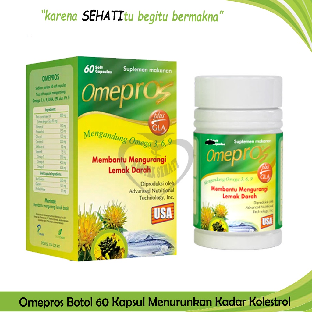 Omepros Suplemen Omega 3 Menurunkan Kolesterol