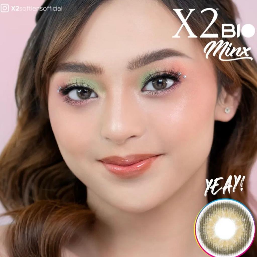 (BISA COD) SOFTLENS X2 BIO MINX PREMIUM FREE LENSCASE / SOFLENS / SOFTLEN