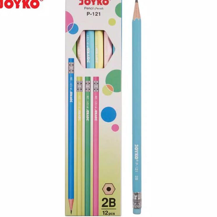 

Q31 Pencil Pensil Joyko P-121 2B 1 Box 12 Pcs BIG DISKON ◀