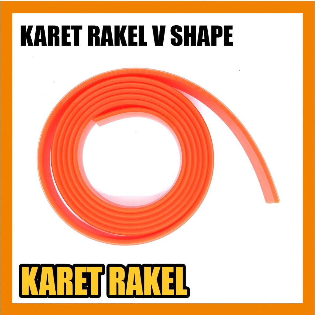 Karet Rakel Sablon Ujung Lancip