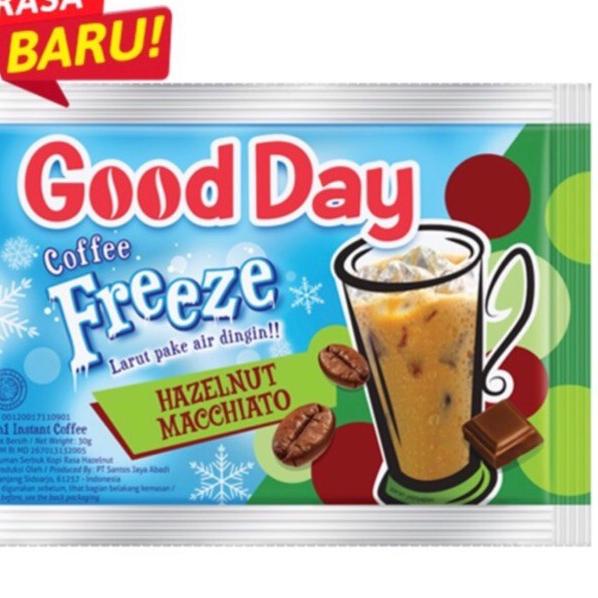 

GROSIR_JAKARTA Good Day Freeze Hazelnut Macchiato Renteng [10 Sachet / 30 Gram]