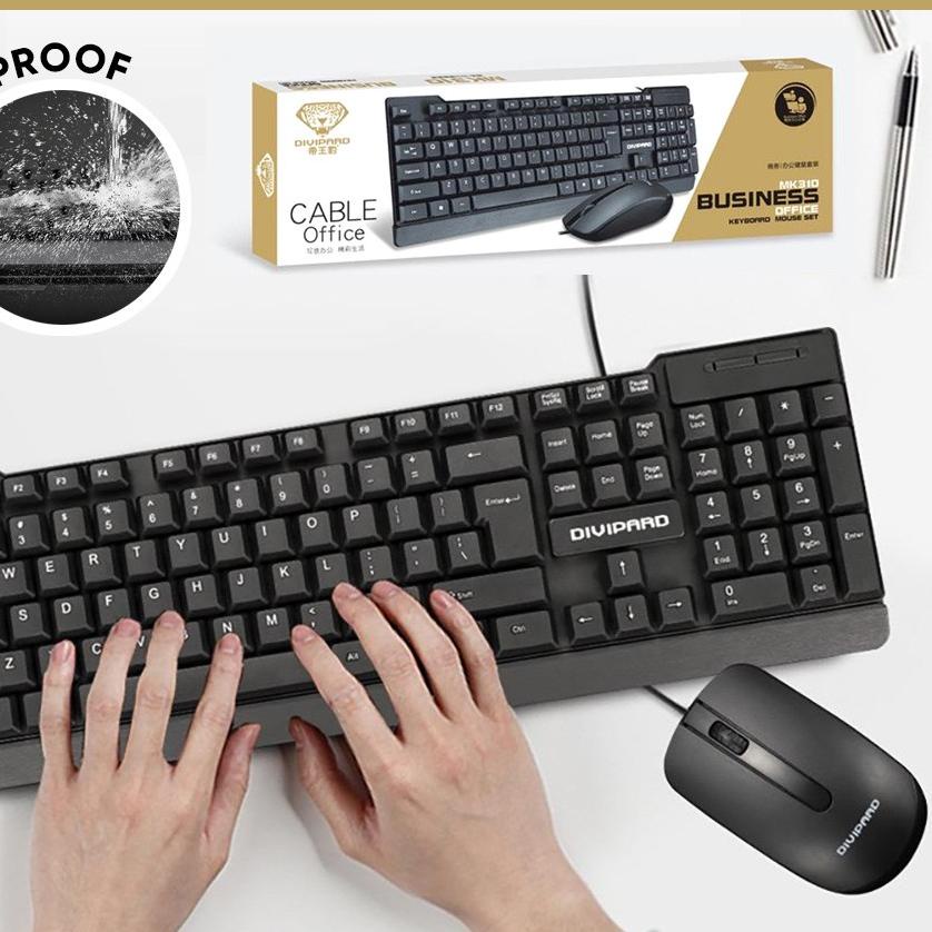 ➴ Keyboard Mouse Combo Divipard Keyboard dan Mouse USB MK310 ➭