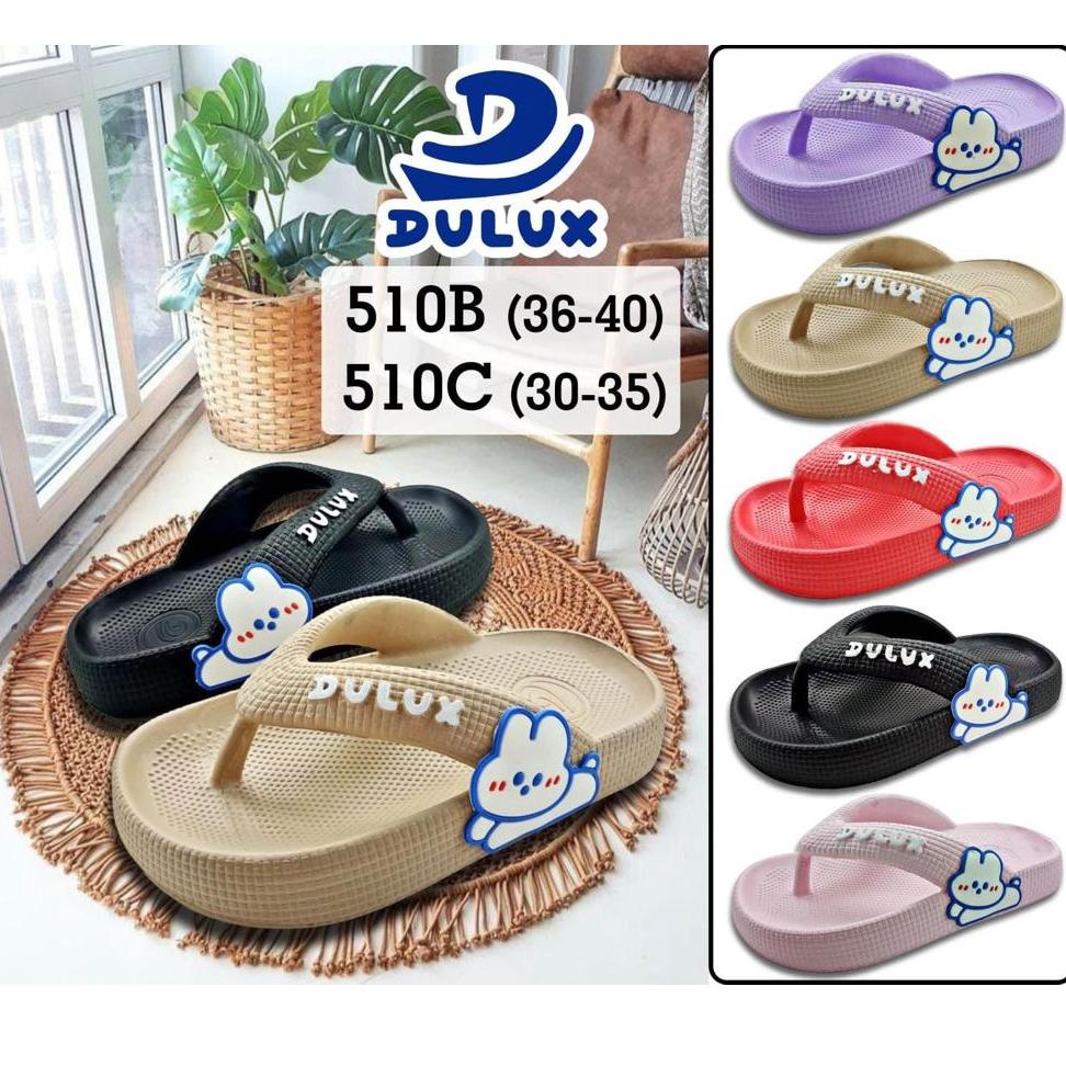 ✨12.12✨ Sandal Jepit Anak Perempuan Karakter Kelinci Lucu Sandal Jepit Karet Anak Cewek Merek Dulux 