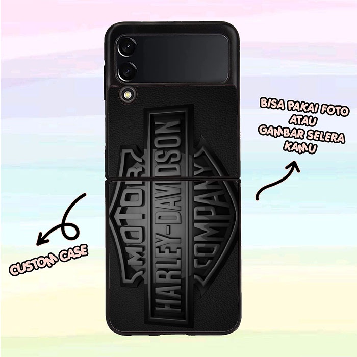 Casing Case Samsung Galaxy Z Flip 3 5G, Z Flip 4 5G, Z Fold 3 5G, Z Fold 4 5G Hardcase Custom Harley