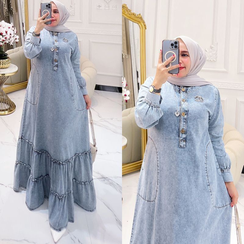 DRESS MUSLIM, Fashion Muslim, baju wanita, dress, gamis, Baju gamis, fashion wanita,  Daliana Dress