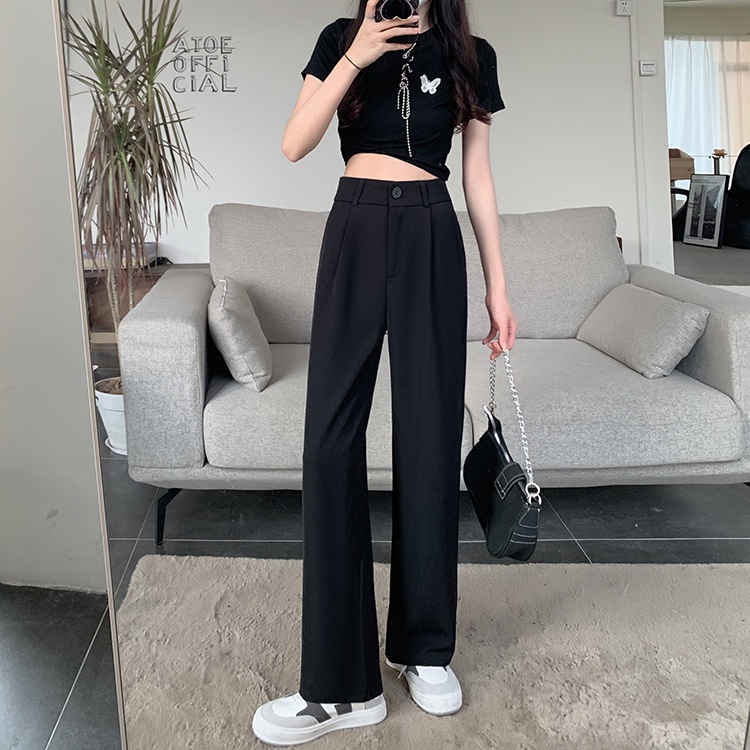 highwaist terbaru kulot celana putih cewek/celana hitam cewek kekinian import