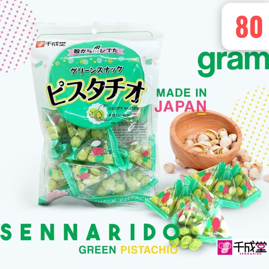 Sennarido Pistachio Jepang 80 gr