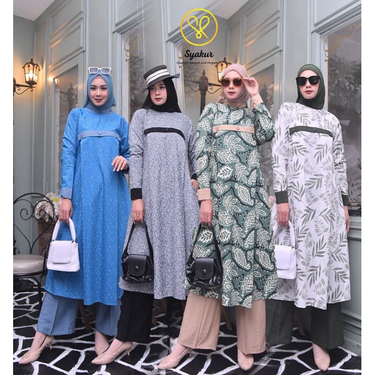 READY SIAP KIRIM BISA COD SETCEL SYAKUR COLLECTION TERBARU TERMURAH SETELAN CELANA KULOT TERBARU ORI