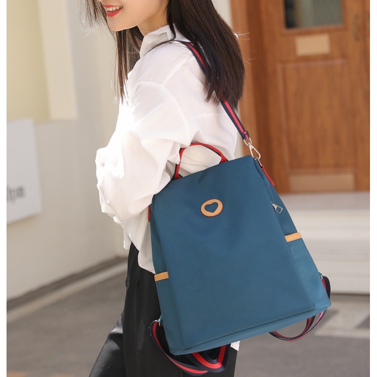 TAS RANSEL WANITA IMPORT KOREA ANTI AIR SEKOLAH KULIAH KERJA BIRU YURIKA TA727B2 BACKPACK GENDONG KEKINIAN PUNGGUNG BRANDED REMAJA FASHION PREMIUM BATAM