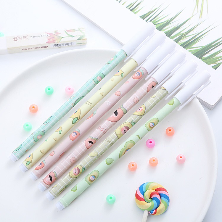 

Gannise 6pcs Pena Pulpen Pen Motif Alpukat GN-ST0322