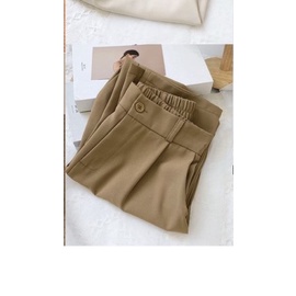 Loose Pants Celana Kantor Wanita/Celana Kulot Formal Wanita Katun Polyester Ypd.id-KREM MUDA/PNS