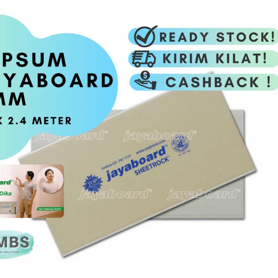 ♧ Gypsum Jayaboard mm + Papan Gipsum Jaya 9 dan 12mm Partisi Plafon ➻