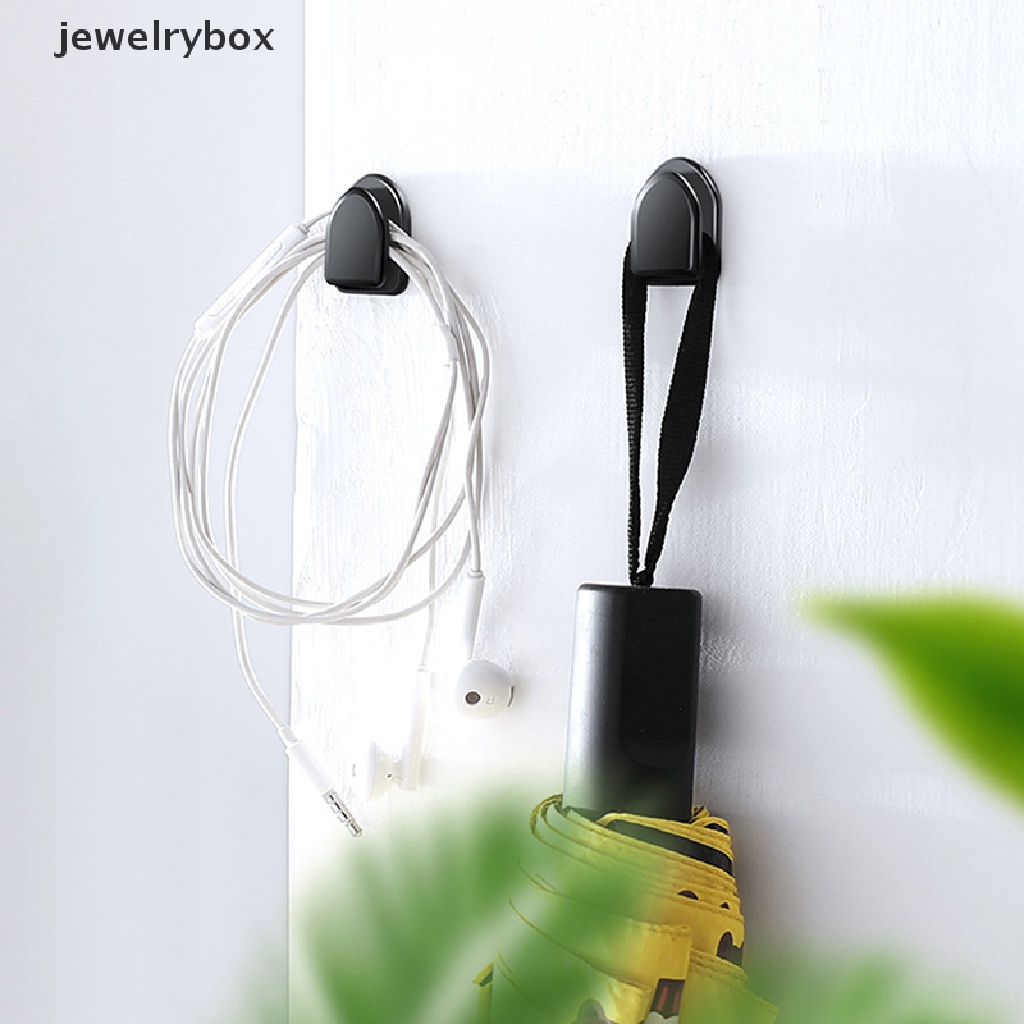 [jewelrybox] 10pcs Car Hook Organizer Penyimpanan Untuk Kabel USB Penyimpanan Kunci Perekat Diri Dinding Hook Gantungan Auto Pengikat Klip Dashboard Mobil Mini Hooks Butik