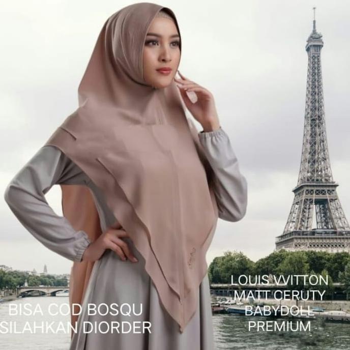 TERMURAH HIJAB INSTAN CERUTY 2 LAYER/KHIMAR 2 LAYER PET JUMBO XL/BERGO 2 LYER PET CERUTY/KHIMAR LV