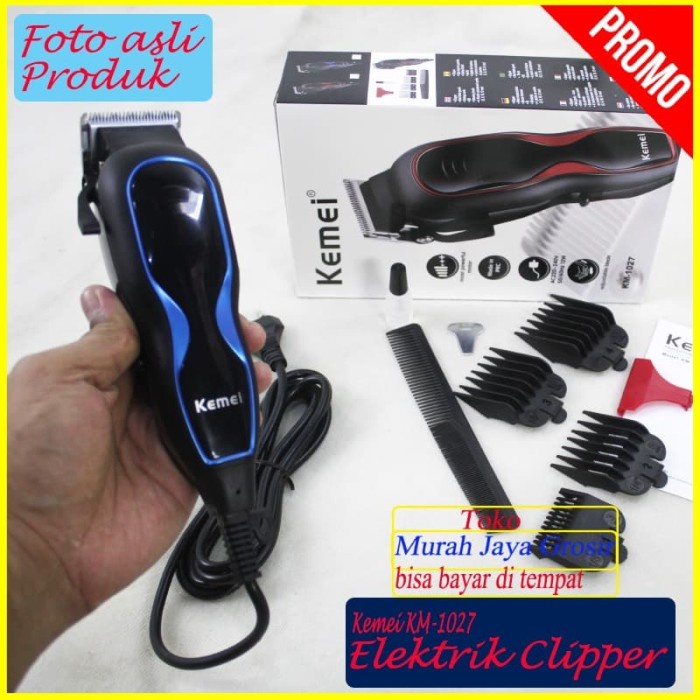 Terlaris Hair Clipper Kemei Km-1027 Alat Cukur Listrik