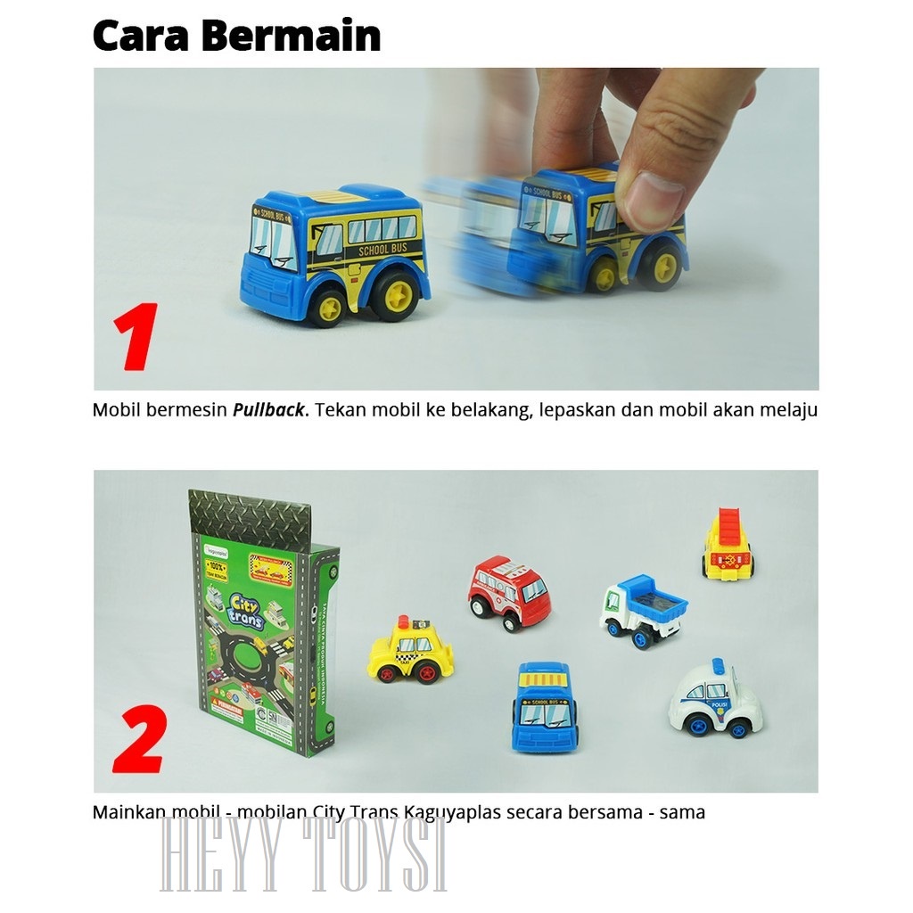 MAINAN ANAK MOBIL MINI PULLBACK ISI 6 PCS