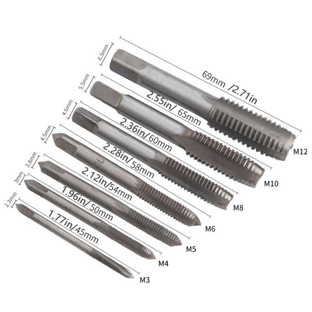 [Elegan] Sekrup Bor Tap Ulir M3/M4/M5/M6/M8 Tap Drill Bit Mata Ulir Obeng Tap Countersink Screw Tap Ulir