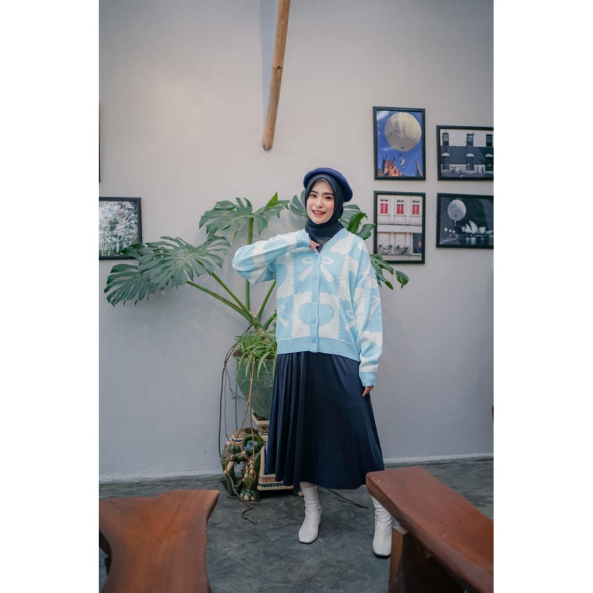 HAMEDA CARDY / ATASAN WANITA / RAJUT KEKINIAN / KNIT KECE