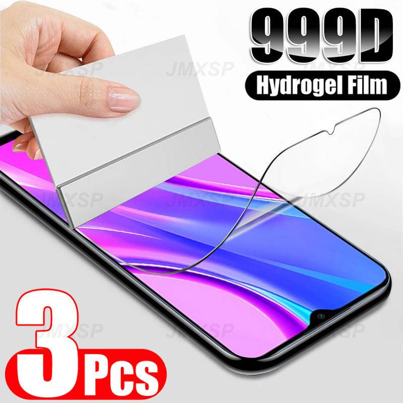 3pcs Untuk Redmi Note7 7A 8 8T 8A 9 9A 9AT 9C 9i 9T 9S 10X Pro Max 4G 5G Hydrogel Film Pelindung Layar Film
