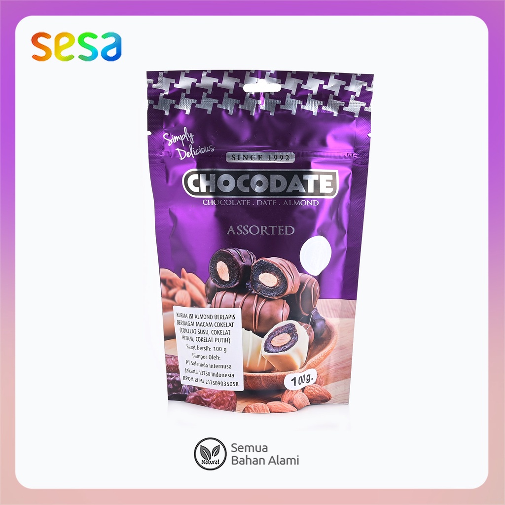 

✨NEW✨ -Chocodate - Coklat Kurma Almond Assorted 100 g- 1.1.23