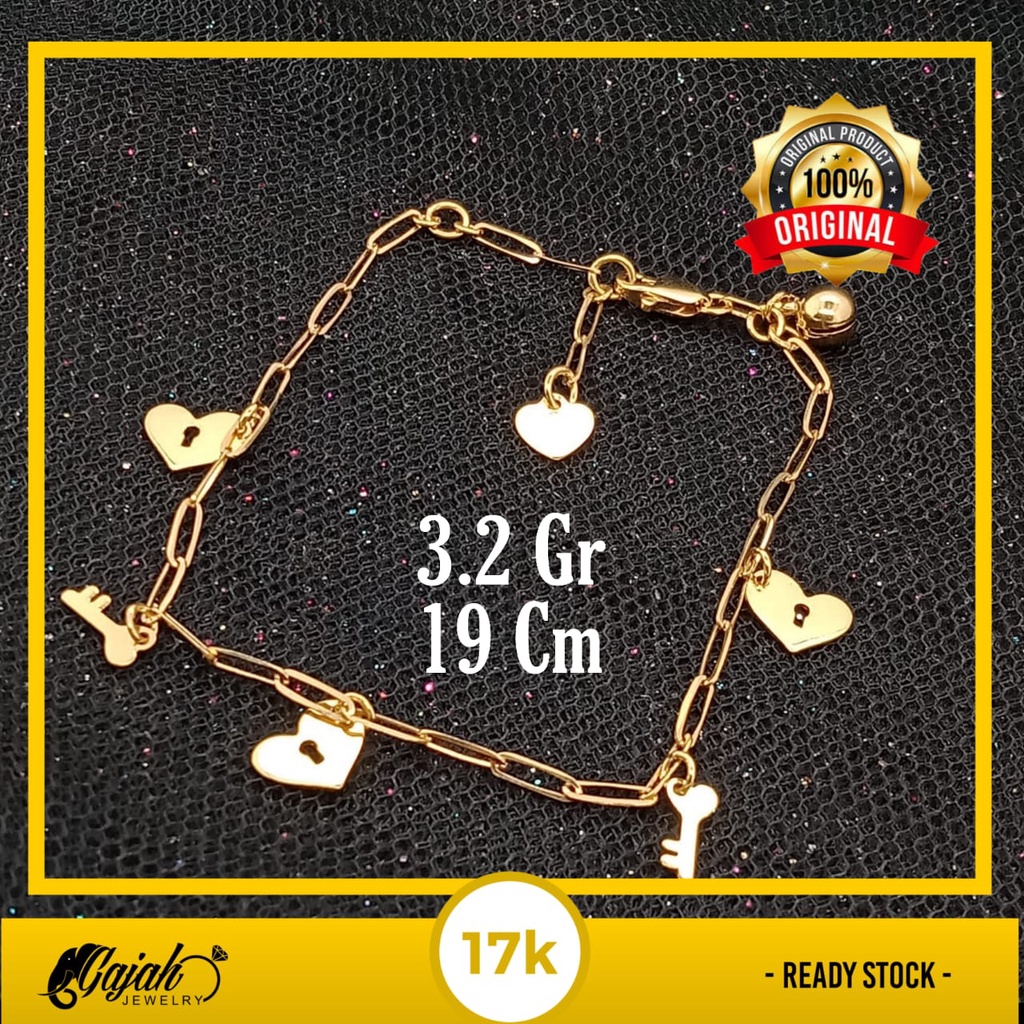 Gelang emas 17k - 3.2 gr kadar 750 - 4142