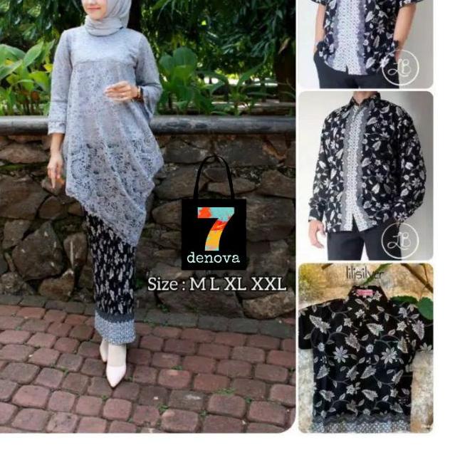 ❂ BAJU BATIK COUPLE / COUPLE SARIMBIT / COUPLE KEBAYA BROKAT TUNIK SET KEMEJA BATIK MODERN KELUARGA 