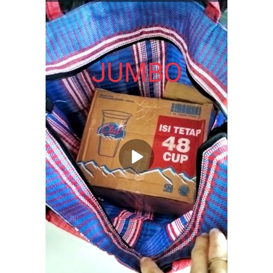 TAS BELANJA / TAS LAUNDRY / TAS KARUNG / TAS SERBAGUNA TERPAL/ NILON / SENAR TEBAL RESLETING BESAR GAMBAR POLOS