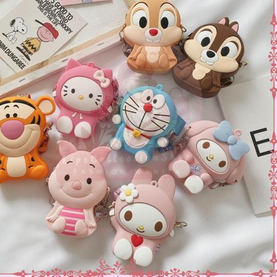 ➯ TAS JELLY ANAK RUBBER KOTAK KARAKTER IMPORT | TAS SELEMPANG ANAK KARAKTER ✈