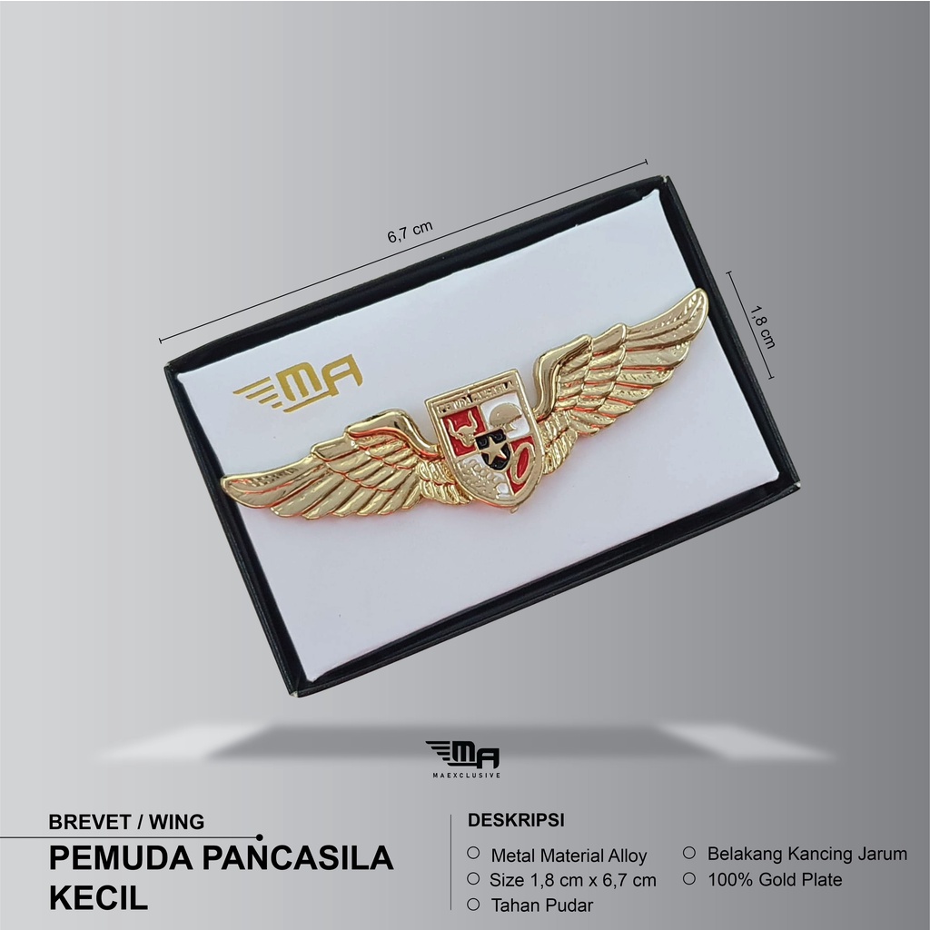 WING PEMUDA PANCASILA PDH BRIVET BREVET PIN PEMUDA PANCASILA