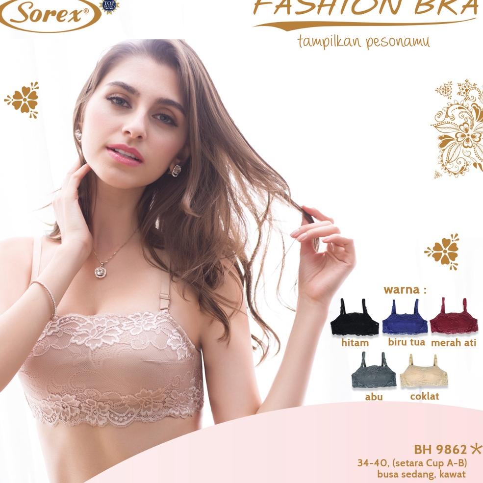 Terlaris BH Bra Sorex Kemben Brukat Kawat Busa 9862