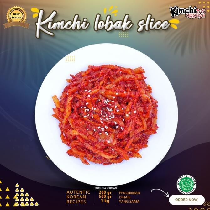 

kimchi lobak & wortel slice 500 g dibuat oleh chef korea TERLARIS