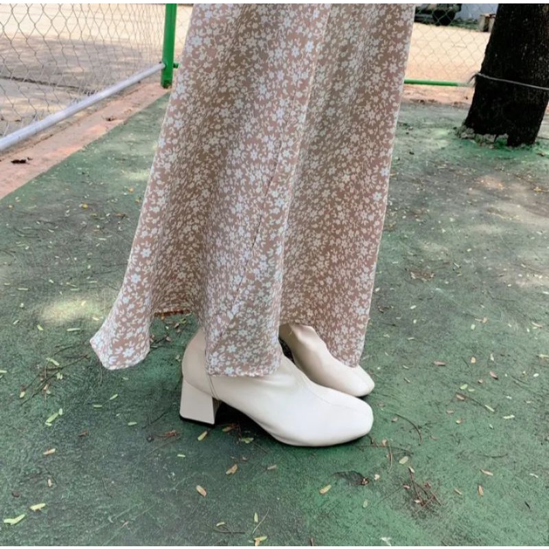 KOREAN SKIRT | FLORAL SKIRT | HIGHWEIST
