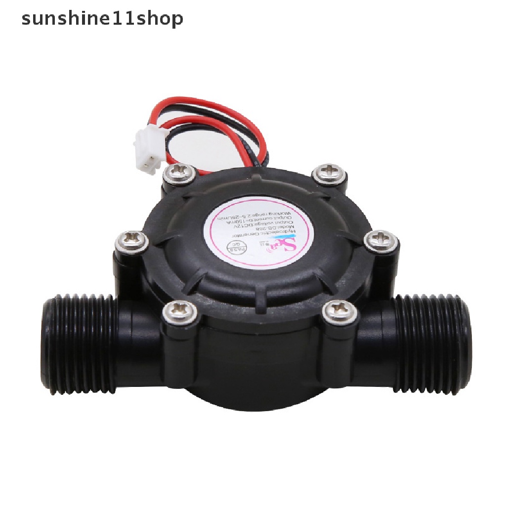 Sho Micro Generator Micro-hydro DC Water Flow Pump 12V Aliran Air Generator Turbin Generator Hydroelectric Tap Water Flow Hidrolik N