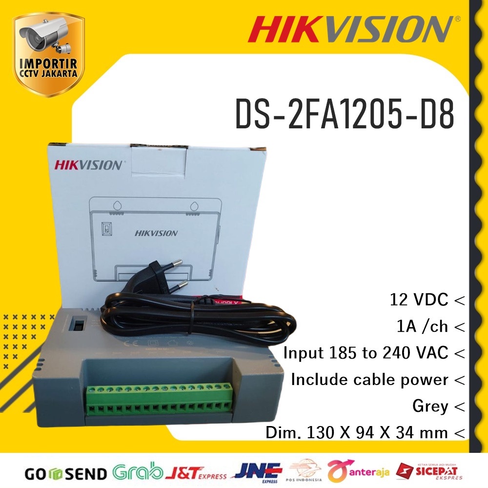 PSU Power Supply Hikvision 8port DS-2FA1205-D8 12V 8A