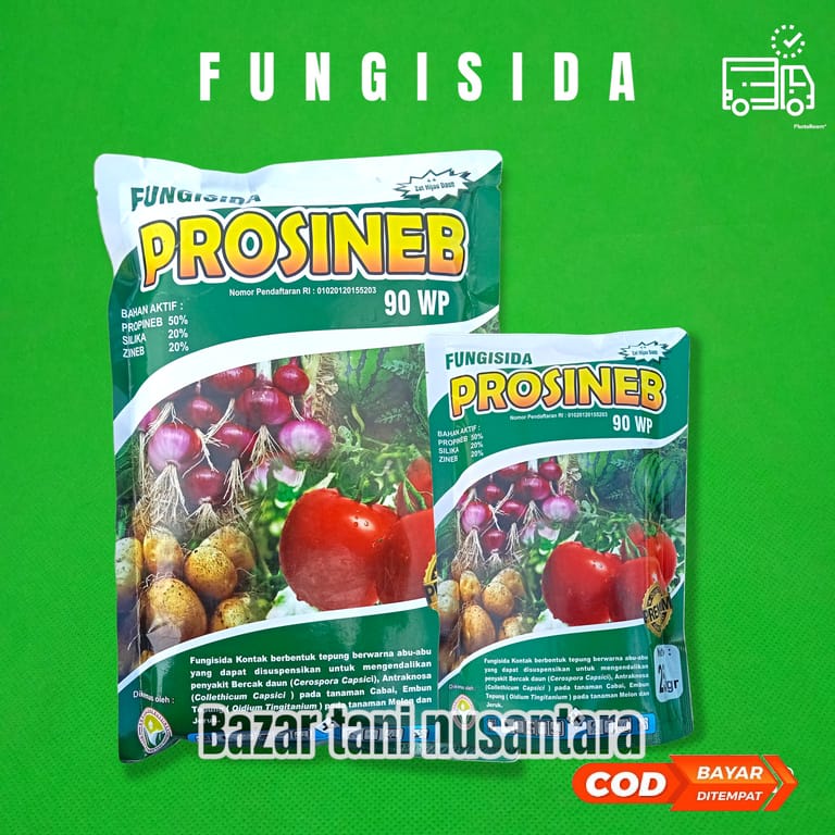 (btn) PROSINEB 90 WP 250 Gram - Fungisida Sistemik Fungisida Tanaman Cabe, Melon, Jeruk, Tanaman Hia