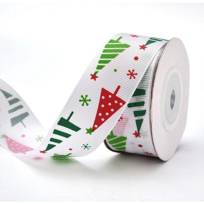 

Pita Natal Motif / Christmas ribbon Gross Grain Per Roll P:9M L:2.5cm - 5