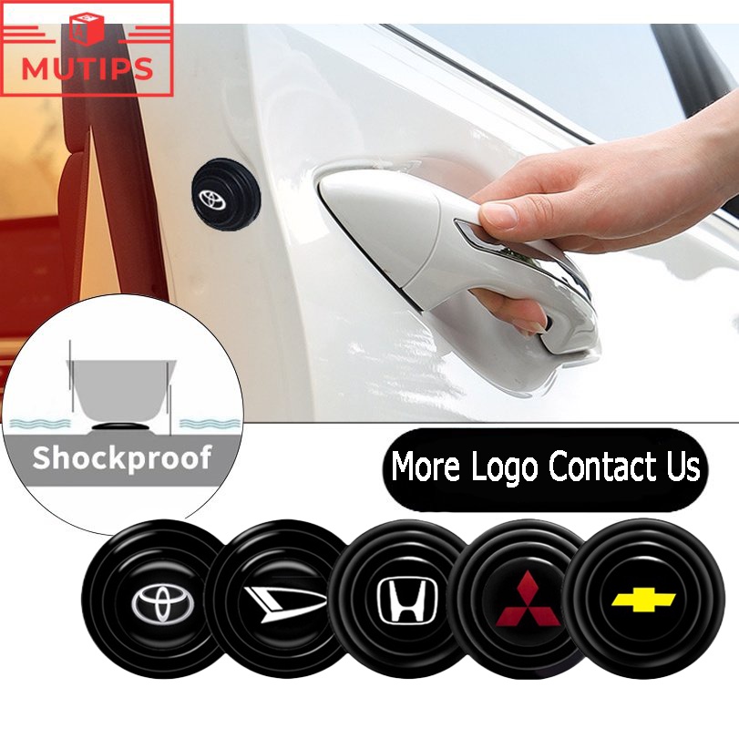 8 /12Pcs Bagasi Pintu Mobil Anti Shock Dan Tabrak Pad Silikon Stiker Perekat Mengurangi Kebisingan Buffer Untuk Toyota Honda Wuling Daihatsu Suzuki Mitsubishi