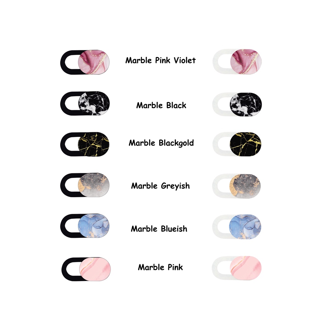 CUSTOM MARBLE PELINDUNG PENUTUP WEBCAM KAMERA COVER CAMERA LAPTOP HANDPHONE