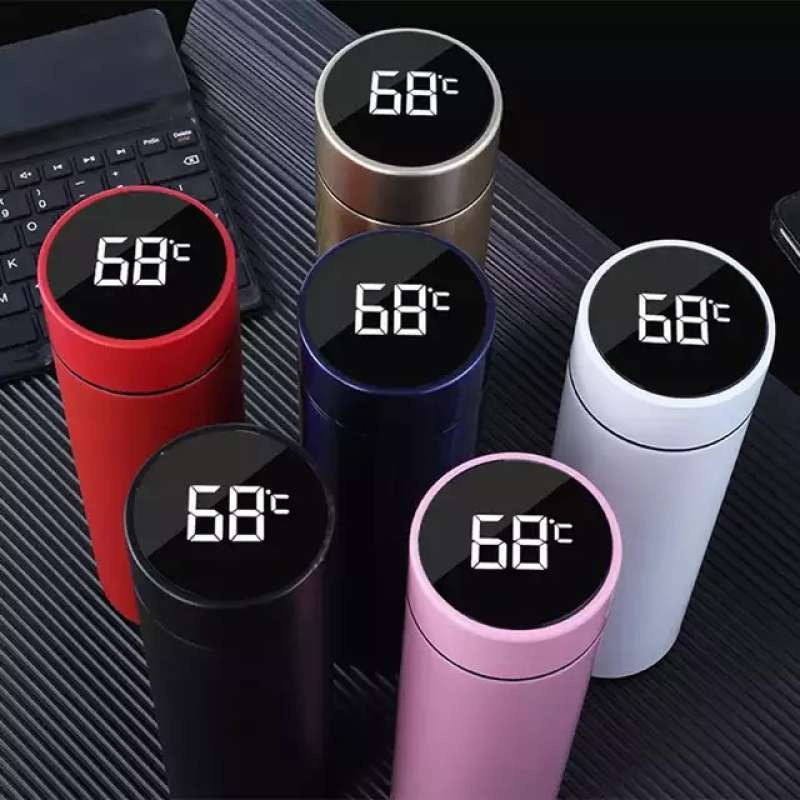 SERBAGUNA SMART CUP TUMBLER LED TEMPERATUR / TERMOS VACUUM /Termos 500 ML bisa Air Panas dan Dingin
