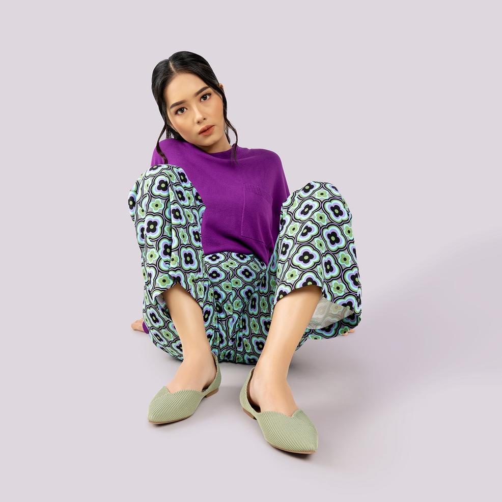 Langsung Atc URBAN&CO Essentials Flat Shoes Arum Green