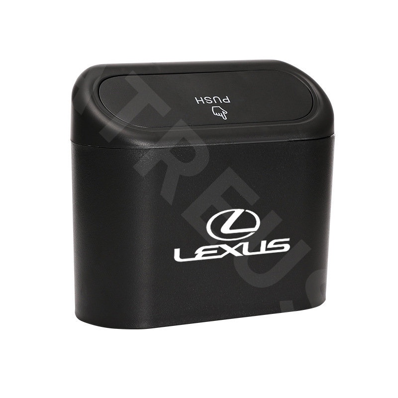 Lexus Tempat Sampah Mobil Gantung Tutup Flip Dustbin Tipe Tekan Storage Box Organizer Aksesoris Mobil Untuk rx 570 RX300 LX570 CT200H NX250 RX350 LX470 IS NX ES