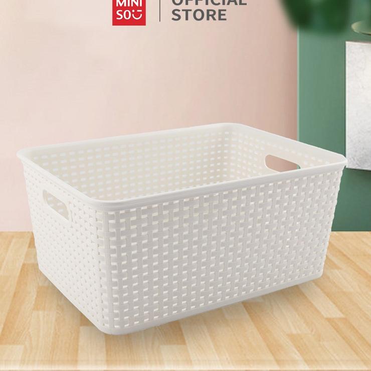 Good Order MINISO Keranjang Penyimpanan Serbaguna Keranjang Susun Keranjang Make Up Kosmetic Serbagu