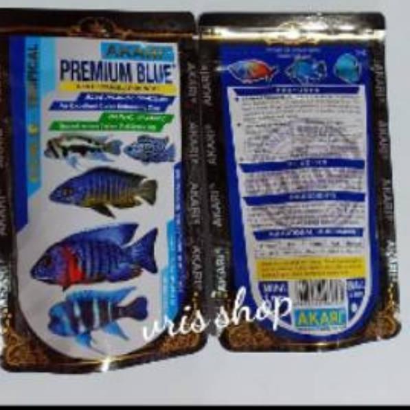 

Terbaik akari premium blue ciklid 100gram pakan ikan hias buruan