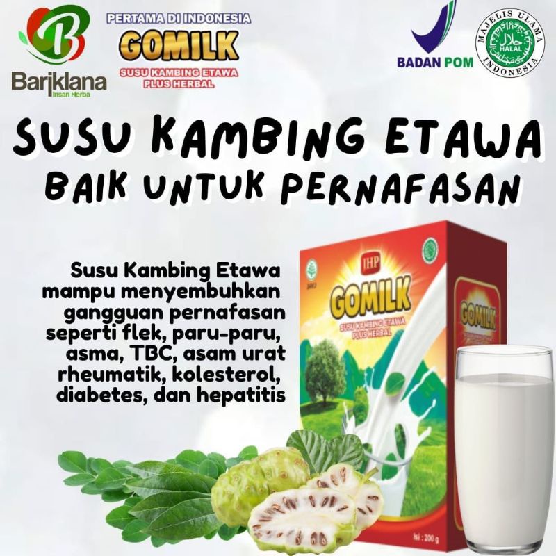 

GOMILK susu kambing etawa plus herbal