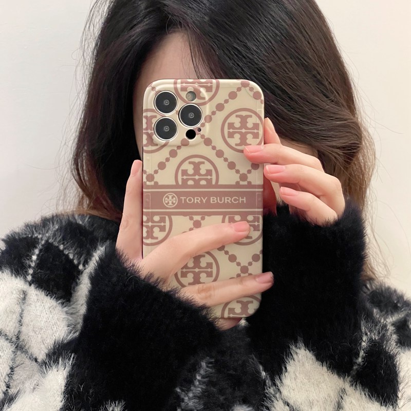 Merek Mewah IMD Case HP iP iPhone X Xr Xs Max14 Plus+Apple11 12 13 Pro Max Wanita Silikon Cover Phone Casing Tory Burch