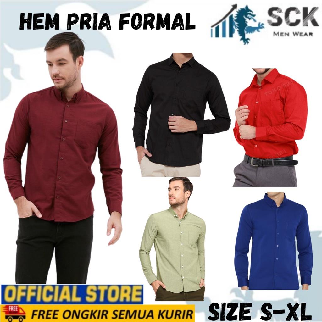 Kemeja Pria Lengan Panjang DIO MARTIN Polos Halus ukuran S-XL / Hem Formal Kantor / Pakaian Kerja Laki-laki - sckmenwear GROSIR